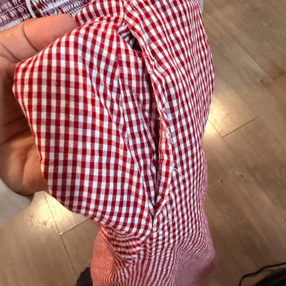 Japna Red Gingham Midi Dress - Picture 7 of 9